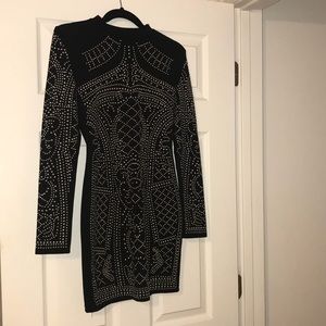 Black sequin dress